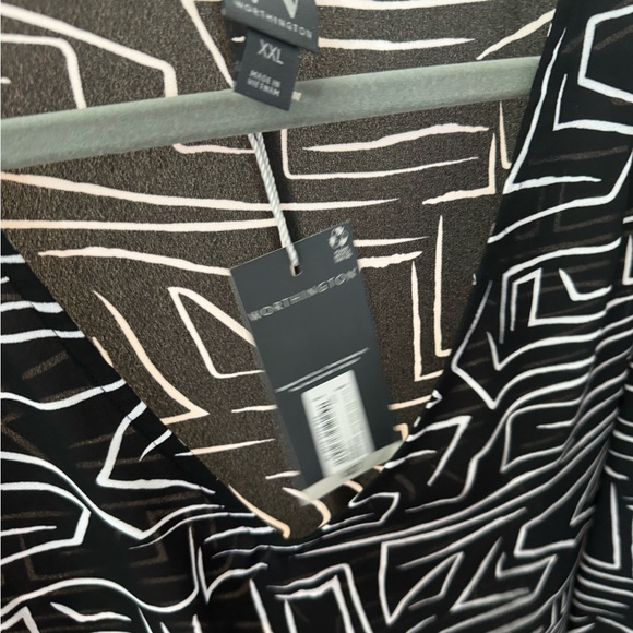 Worthington Women’s blouse size xxl NWT abstract print - Picture 5 of 6